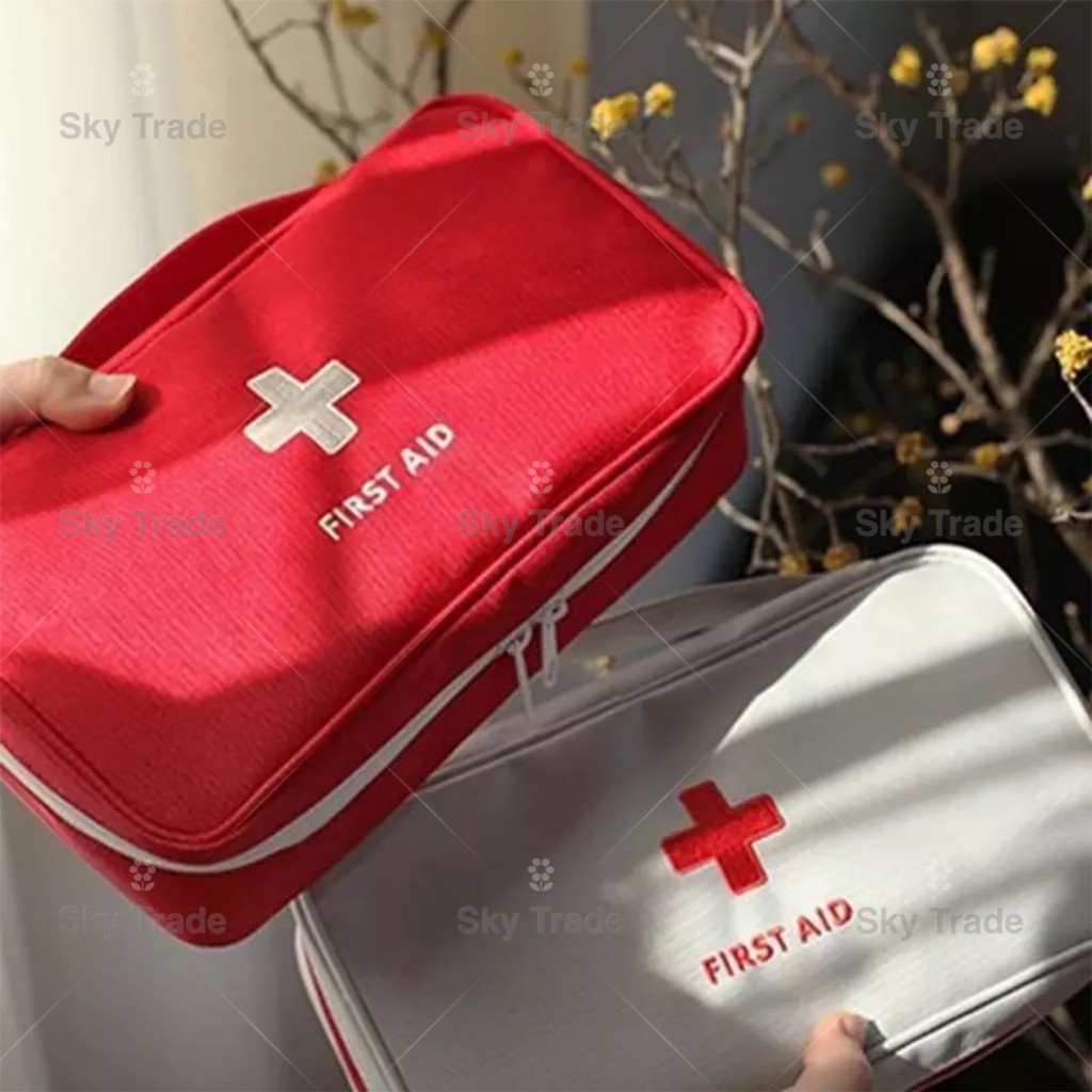 First Aid Kit Emergency Pouch Home Travel Spare Medicine Storage Bag   Dd658950d5011574a41bf99d69951516