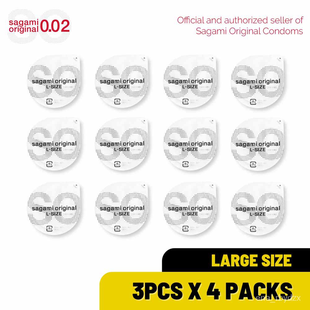 Sagami Original Condom 0.02 12's (4packs x 3's) - Large