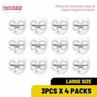 Sagami Original Condom 0.02 12's (4packs x 3's) - Large #3