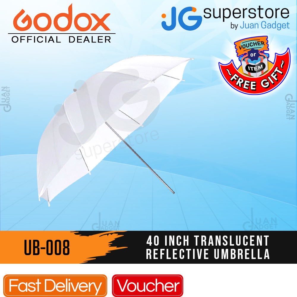 Godox UB008 White Translucent Photo Umbrella Light Modifier for Soft