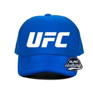 Multicolor Cotton Polyflex UFC Logo Trucker Hat for Unisex #3