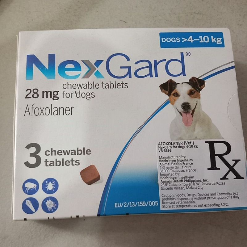 Next Gard Chewable For dogs!4-10kg. SOLD PER TAB .(1 Box 3 tabs ...