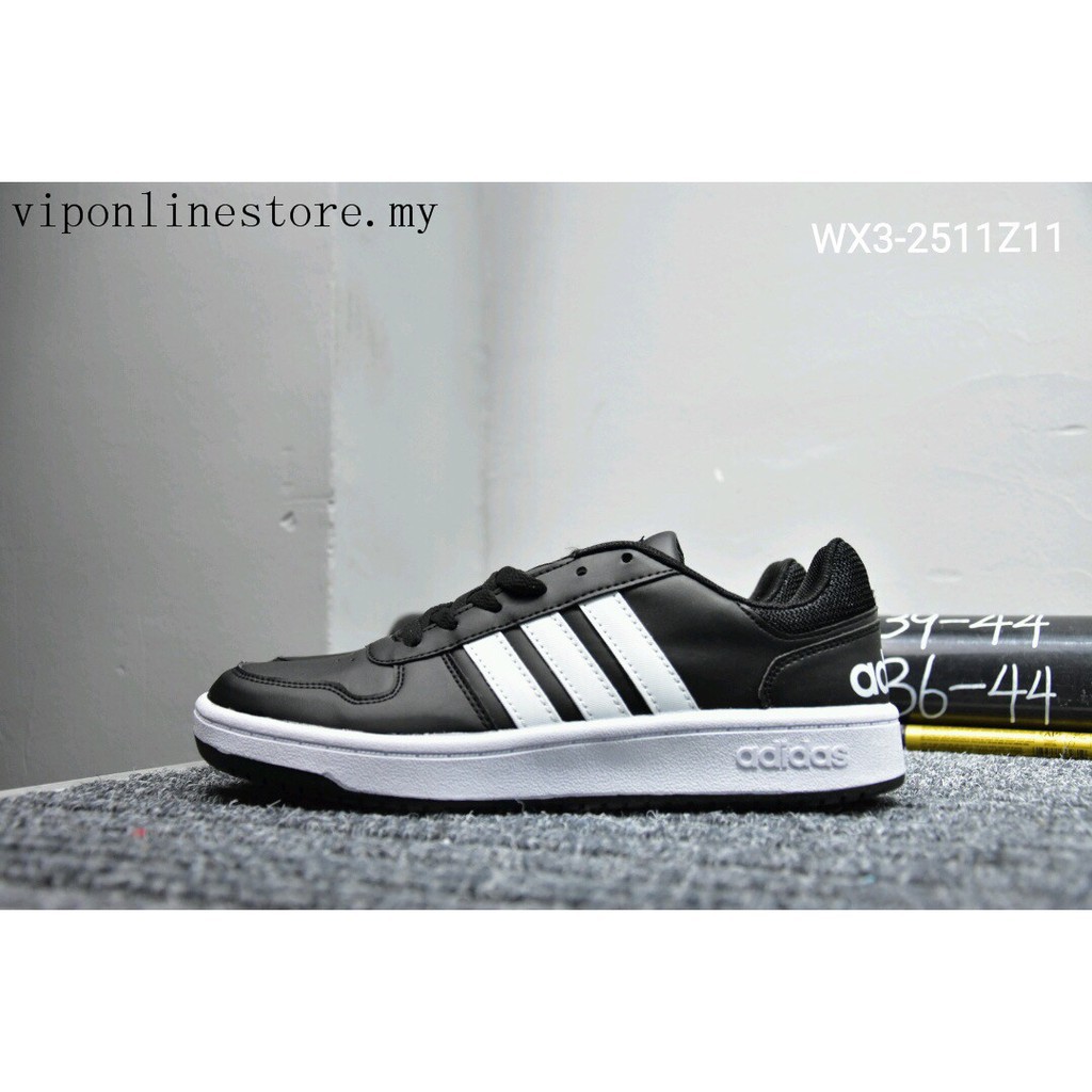 adidas hoops 2.0 low black