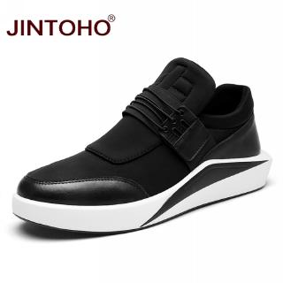 black leather casual shoes