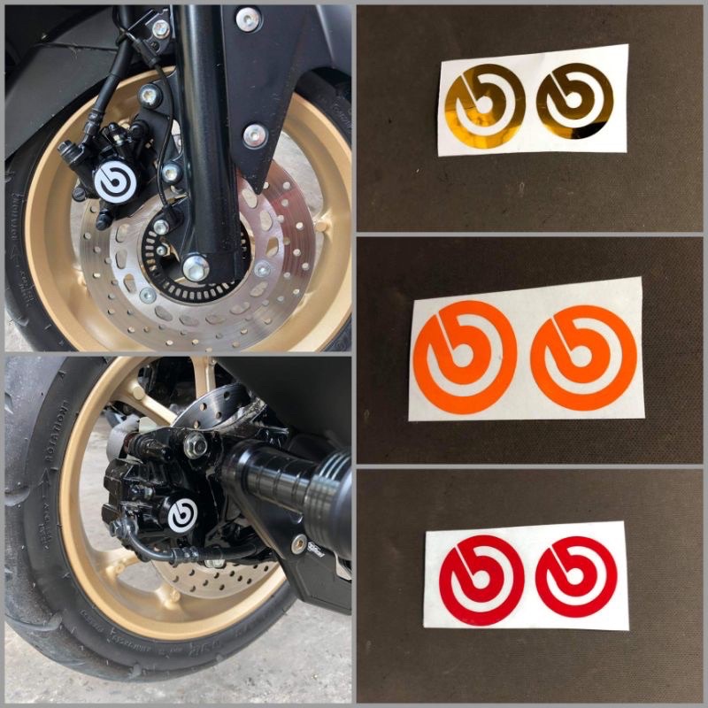 BREMBO CALIPER STICKER FOR NMAX V1 V2 CUT OUT Shopee Philippines