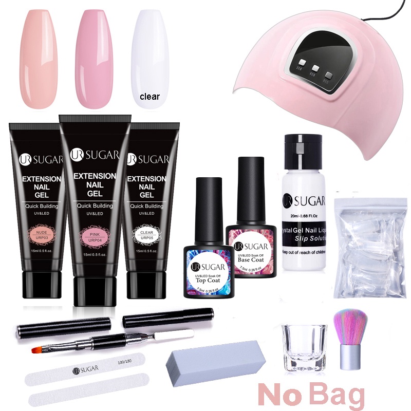 What Are Polygel Nails? Pros, Cons How To DIY Polygel Nails At Home | Nee  Jolie 15ml Extension Gel Nail Kit With Mini Nail Lamp Uv Extension Gels  Brush False Nail Tips