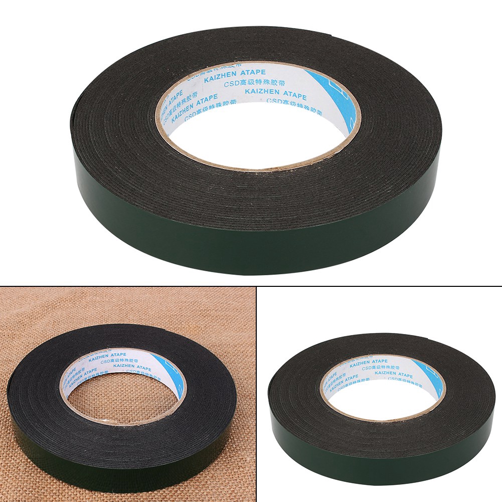 10m Super Strong Waterproof Self Adhesive Double Sided Foam Tape Black Color Shopee Philippines
