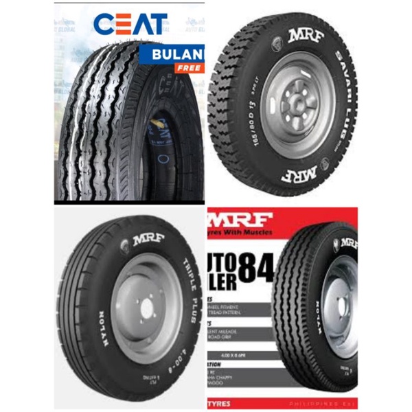CEAT BULAND/MRF AUTOMILER/MRF TRIPLE PLUS 4.008 TIRE WITH TUBE FOR