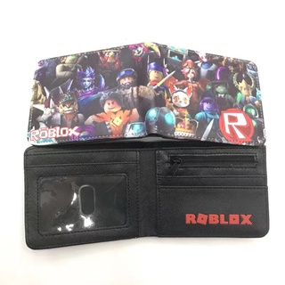 R ROBLOX Short Wallet PU Material Half Fold Leather Card Holder Coin Purse Game Merchandise #5