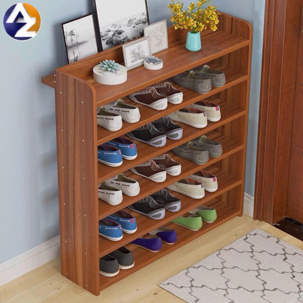 Az High Quality Wood Material Shoe Rack Storage Organizer 5 Layer Shopee Philippines