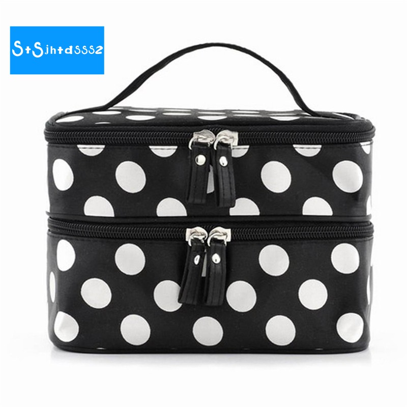 black and white polka dot purse handbag