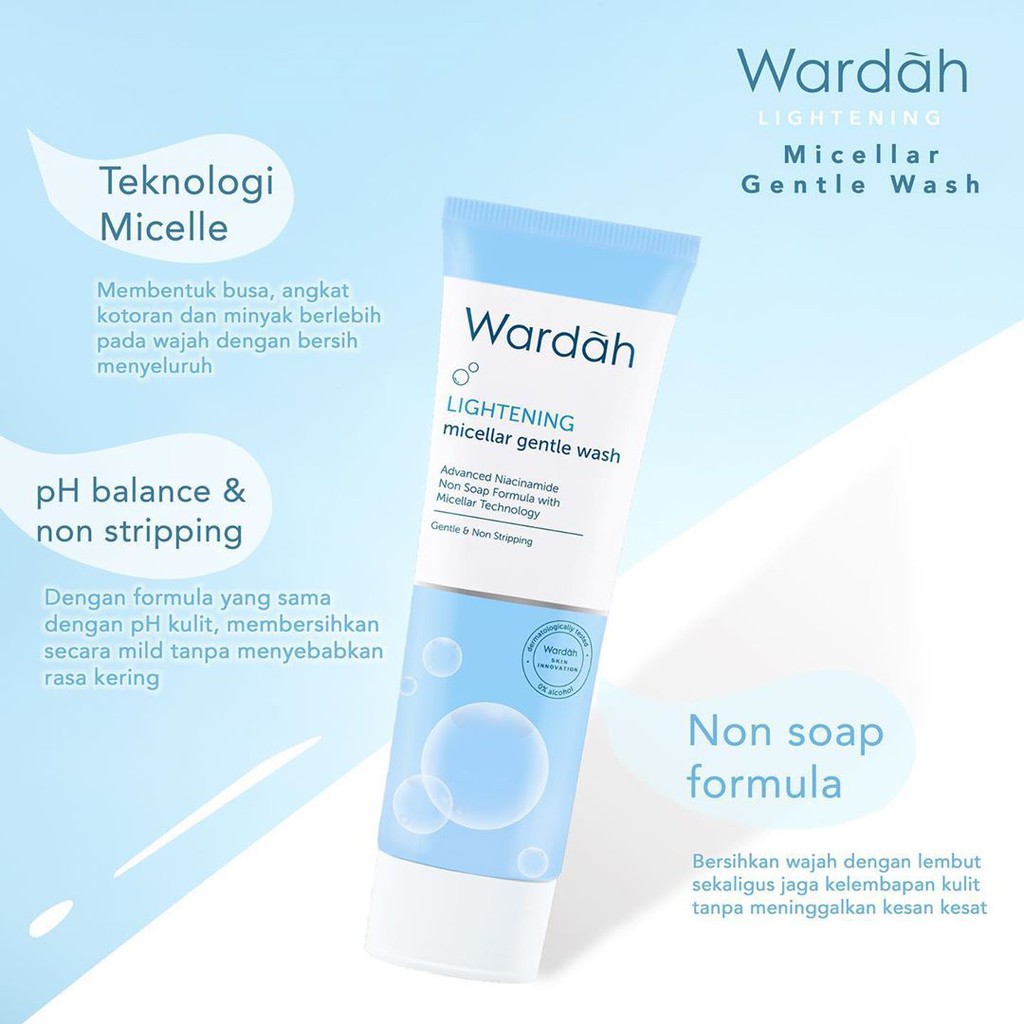 lightening gentle wash wardah