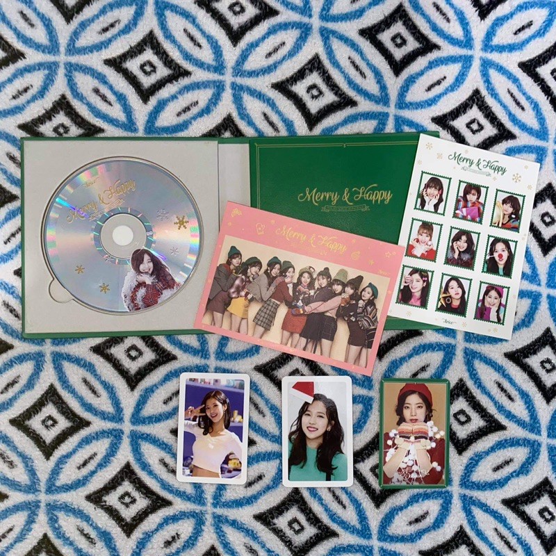 Twice Merry Happy Merry Version Unsealed Complete Inclusions Shopee Philippines