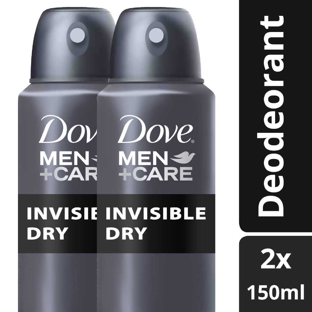 Dove Men Invisible Dry Deodorant Spray 150ml x2 Shopee Philippines
