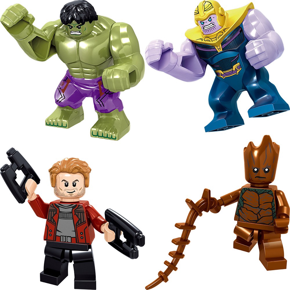 2019 16PCS Marvel Avengers DC Super Eroe Mini Figure Set Si Adatta LEGO BUILDING TOYS 