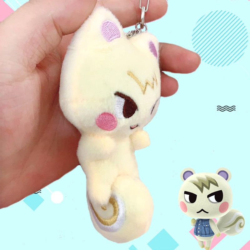 9cm Animal Crossing New Horizons Marshal Plush Doll Keychain Stuffed Toy Gift