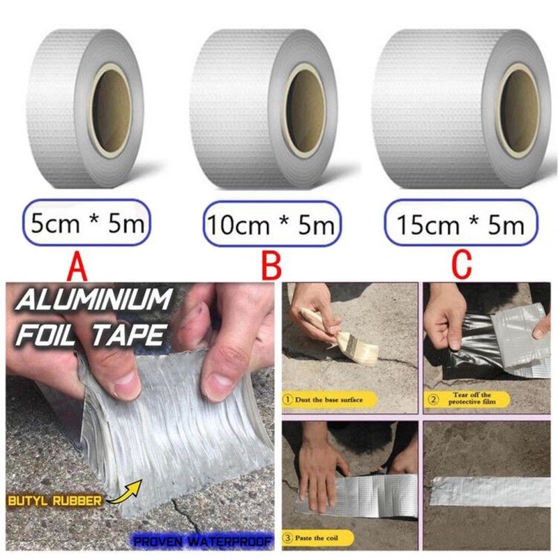 Aluminum Foil Tape ,Super Fix Repair Wall Crack Waterproof Tape