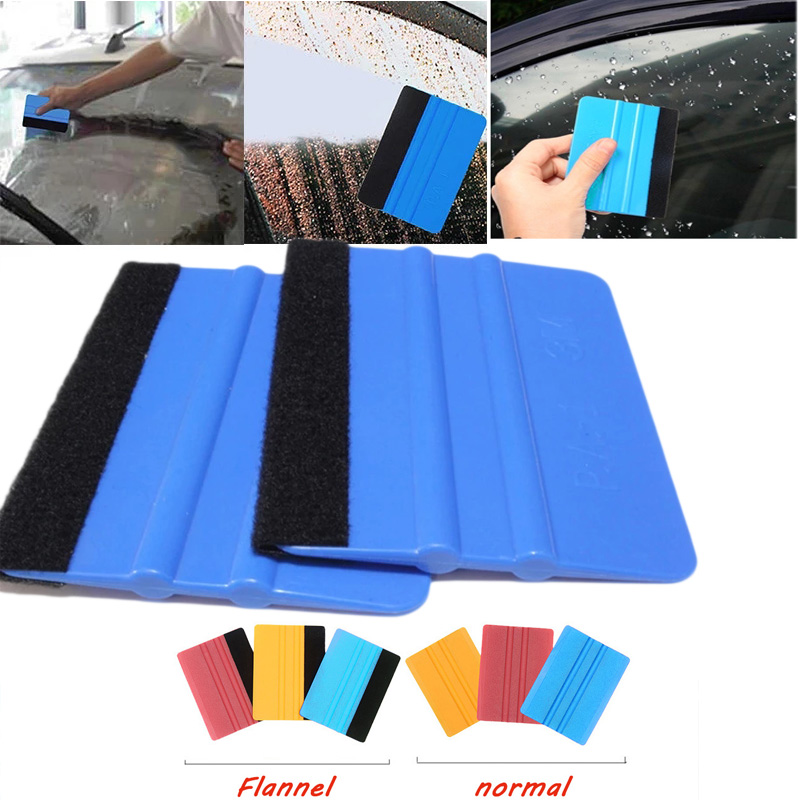 Square Squeegee Hard Card Squeegee with Fabric Felt Edge Car Wrapping