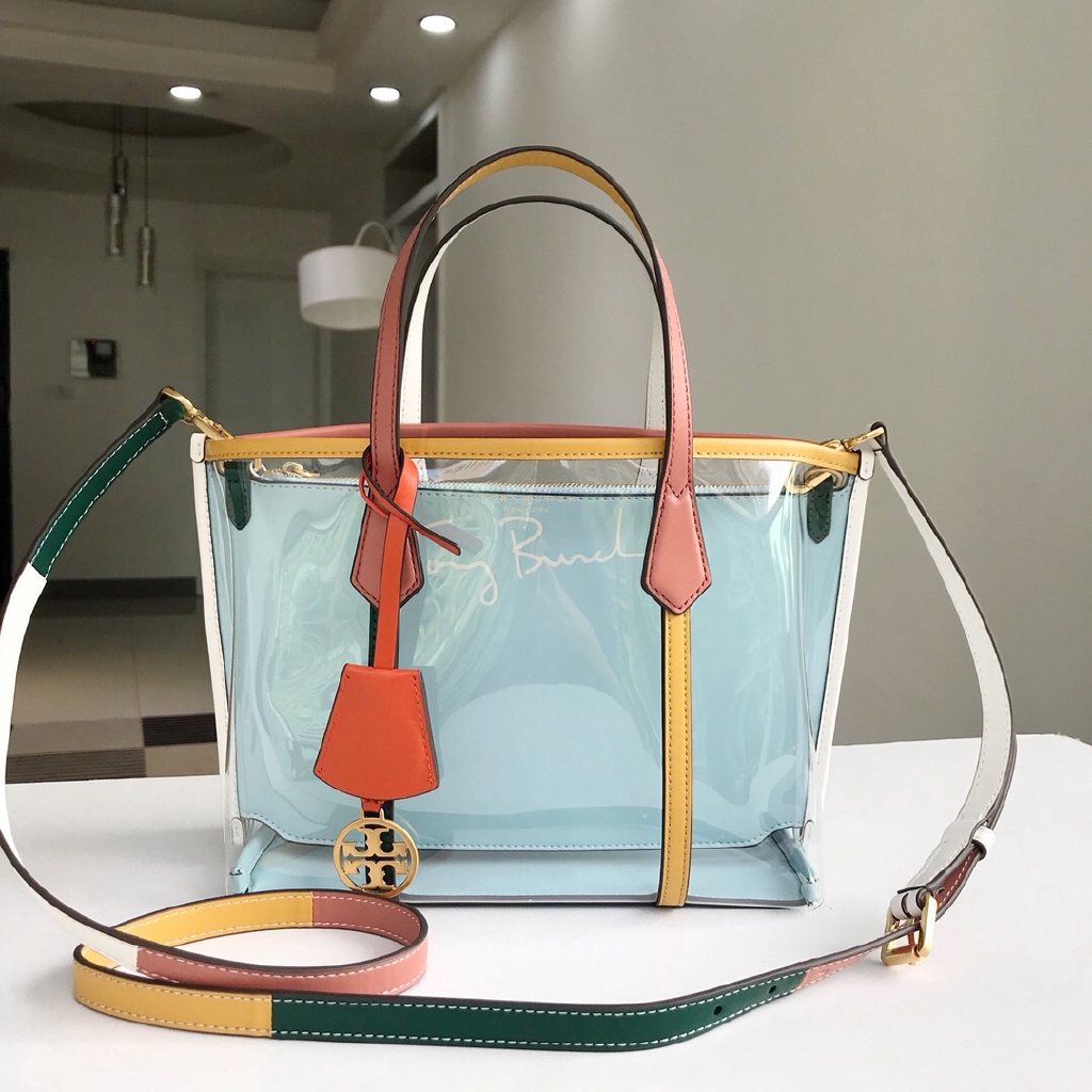 TORY BURCH 2019 new transparent shoulder slung tote bag | Shopee Philippines