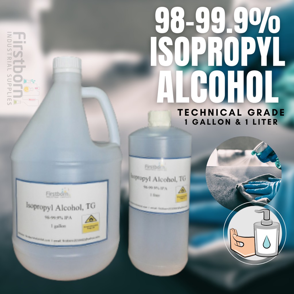 9899.9 Isopropyl Alcohol 1L 1Gallon Rubbing Alcohol Disinfectant