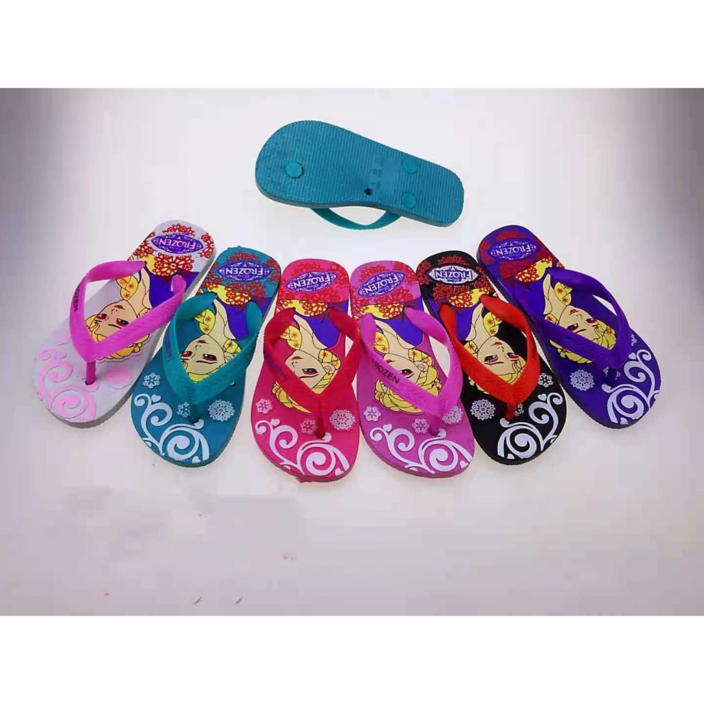 Sunstar Assorted Cartoons Character Slippers For Kids Rubber Slipper For Girls and Boys