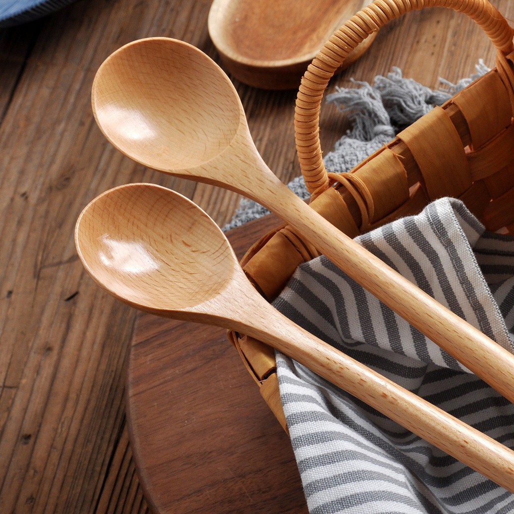 ♥COD ♥Wooden Stirring Spoon For Beech Fruit Enzyme Bucket Kitchenware