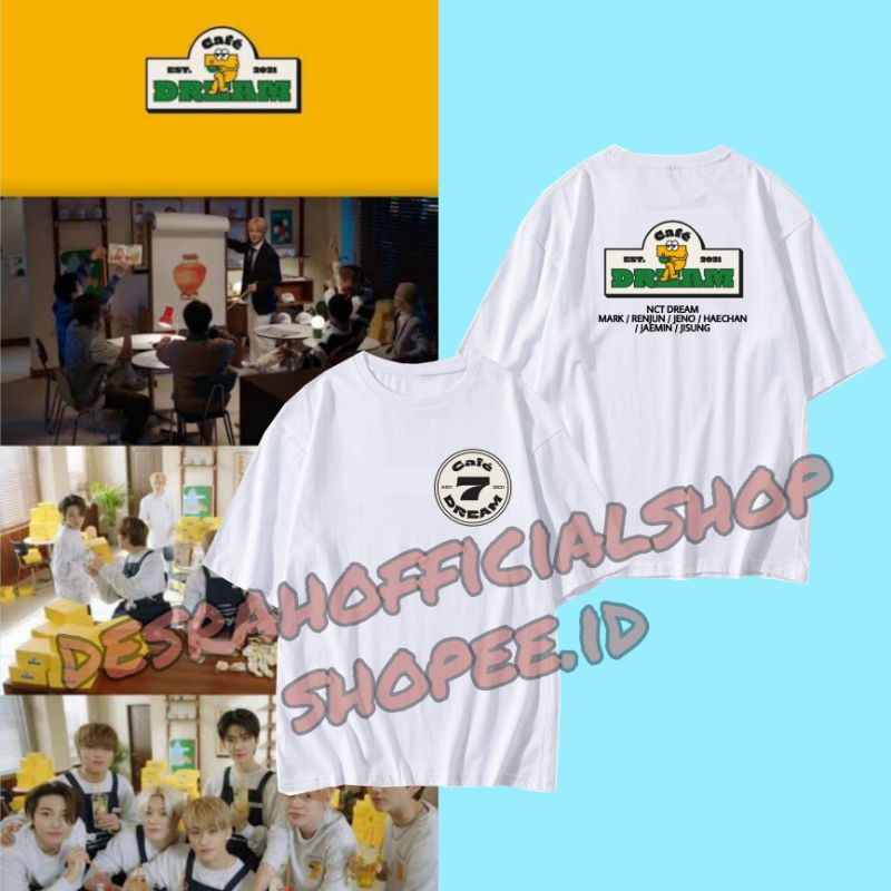 Korean Nct Dream 7 Dream Cafe T Shirt Type 2 Circular Logo Shopee Philippines