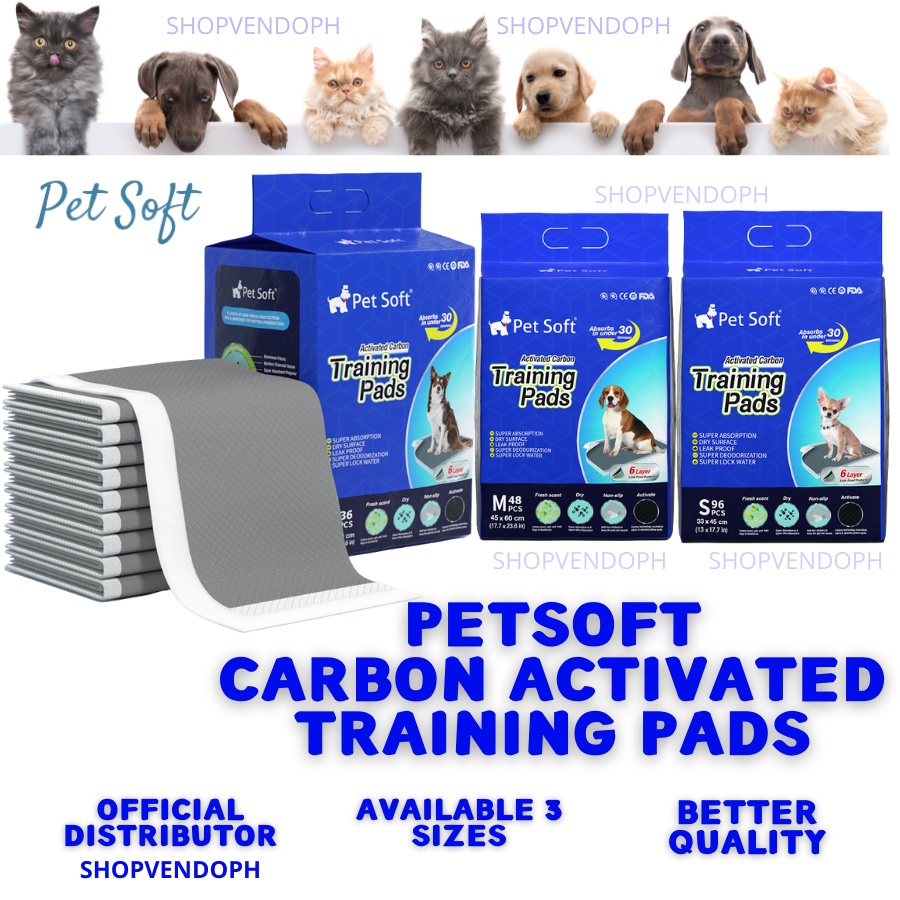 Petsoft Petpads Dog and Training Pads with ACTIVATED Carbon and Anti