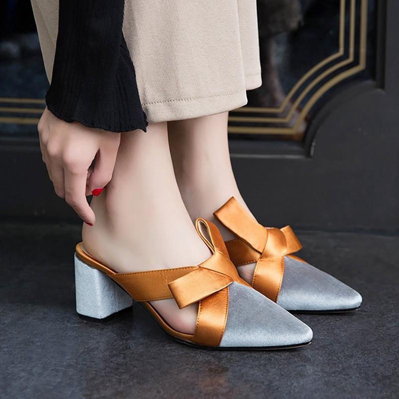 slip in high heel sandals