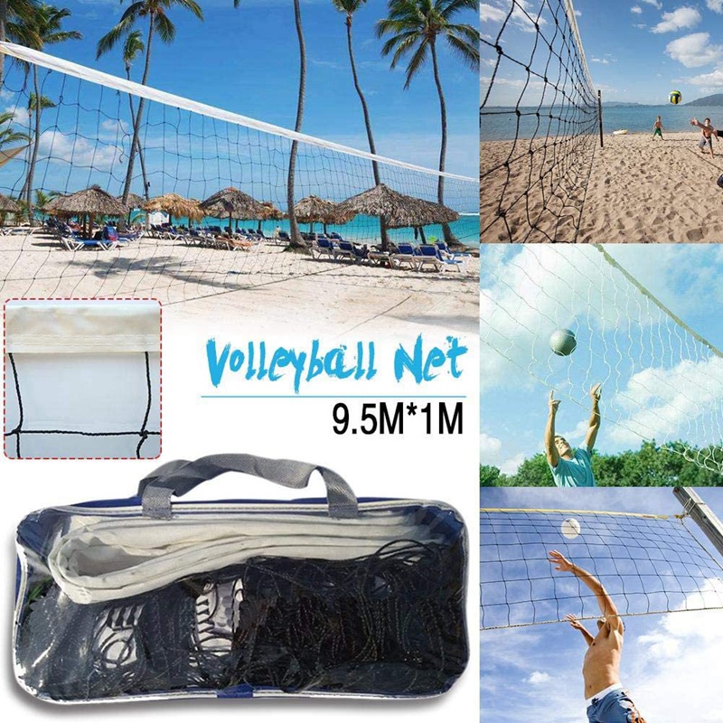 SODIAL R International Match Standard Official Sized Volleyball Net Netting Replacement 