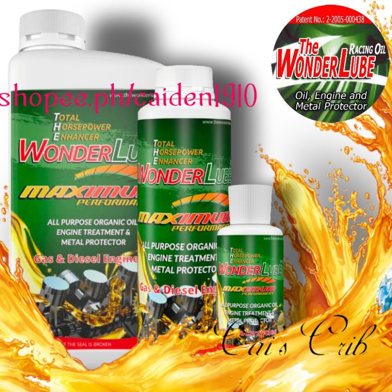 WonderLube Engine Treatment Formula All organic / Best for