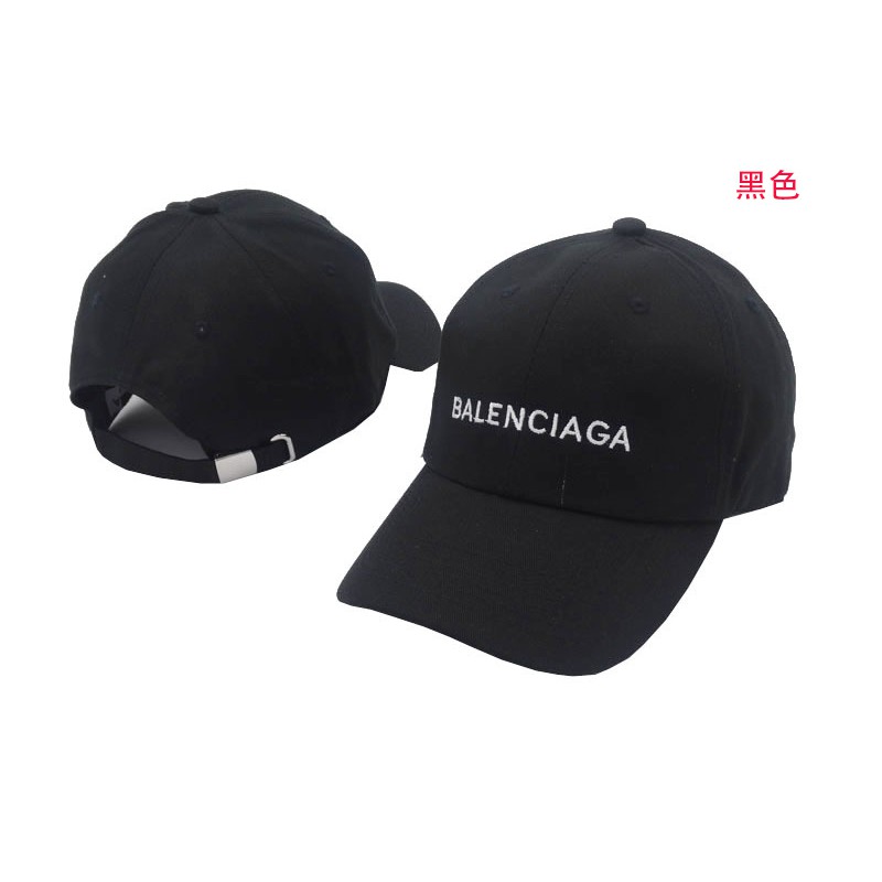 balenciaga logo hat black