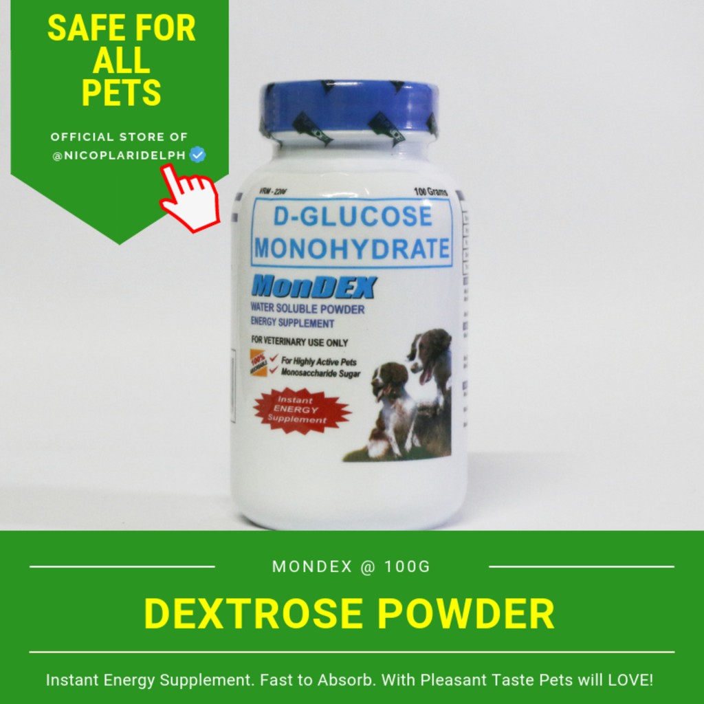 MonDEX Dextrose Powder for dogs and cats (100g) [PRICE SLASHED