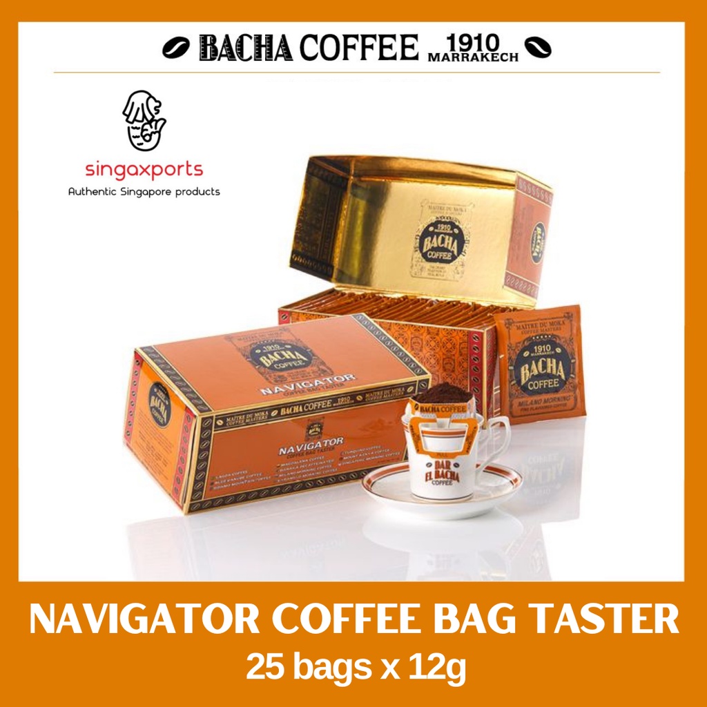 Authentic Bacha Coffee Navigator Coffee Bag Taster (25 coffee bags