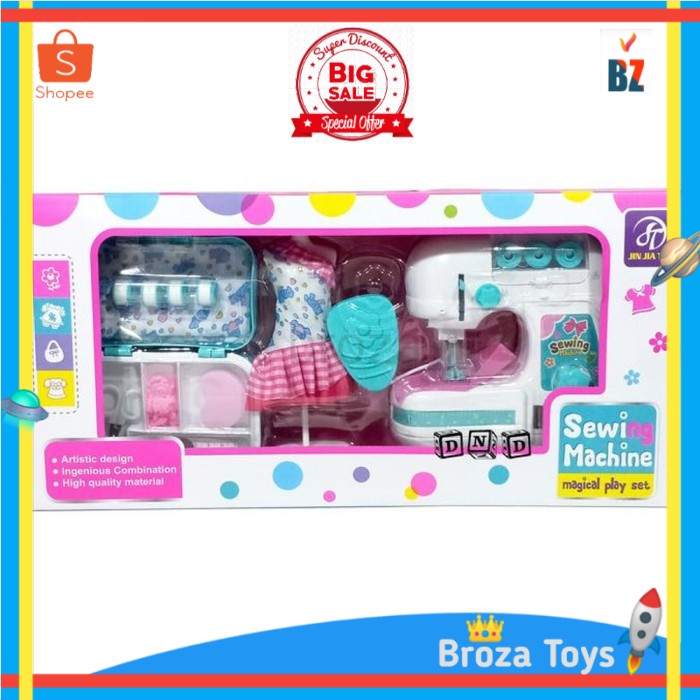 MESIN Toy Sewing Machine Large Sewing Machine plus Clothes And
