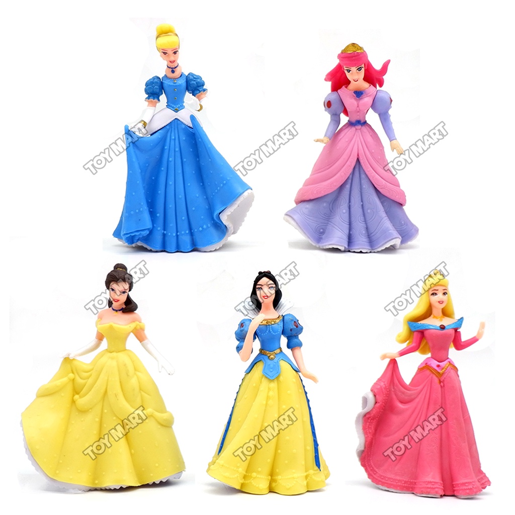 Disney Princess 5pcs/set All in 1 Set Snow White Aurora Belle Ariel ...