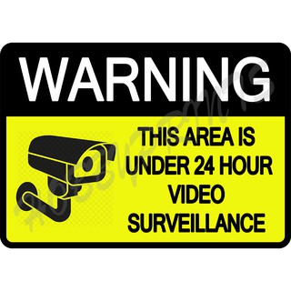 Laminated Signages | CCTV Protected | Under Surveillance | Signage ...