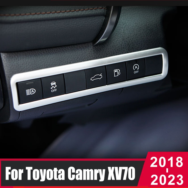 ABS Car Interior Head Lamp Headlight Switch Panel Decorative Trim Frame