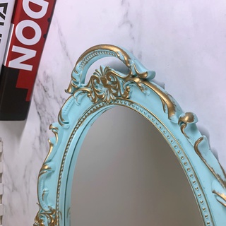 COD Oval Vintage Decorative Wall Mirror Jewelry Dresser Organizer Tray Cosmetics Storage Tray #7
