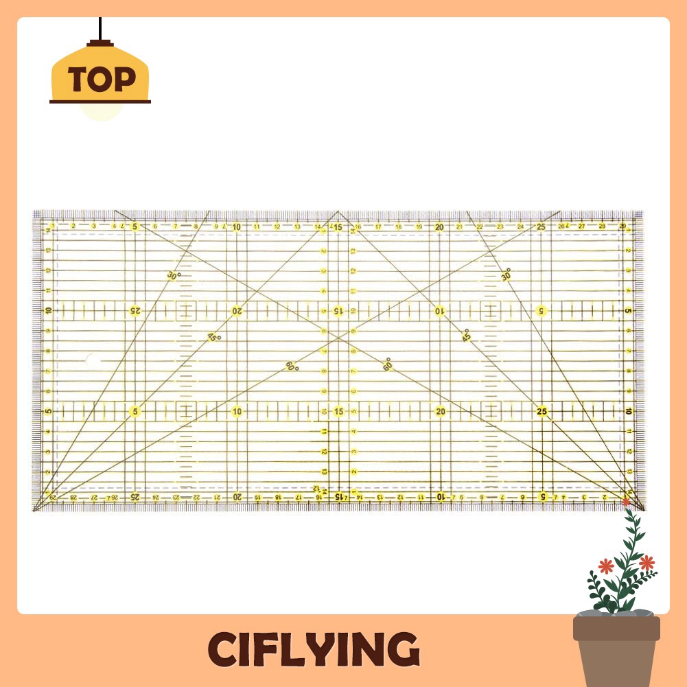 Quilting Square Ruler Quilters Craft Patchwork For Garment Making 11*15 cm