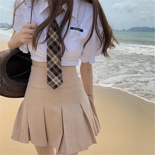 school suplies College Style Khaki Pleated Skirt Sets Japan Korean Students JK Uniform Hot Girl #1