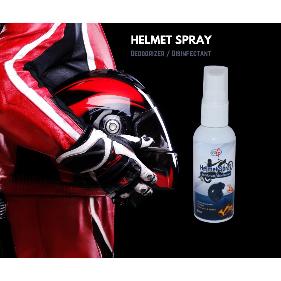 Helmet Odor Eliminator , Helmet disinfectant , Helmet Deodorizer Spray