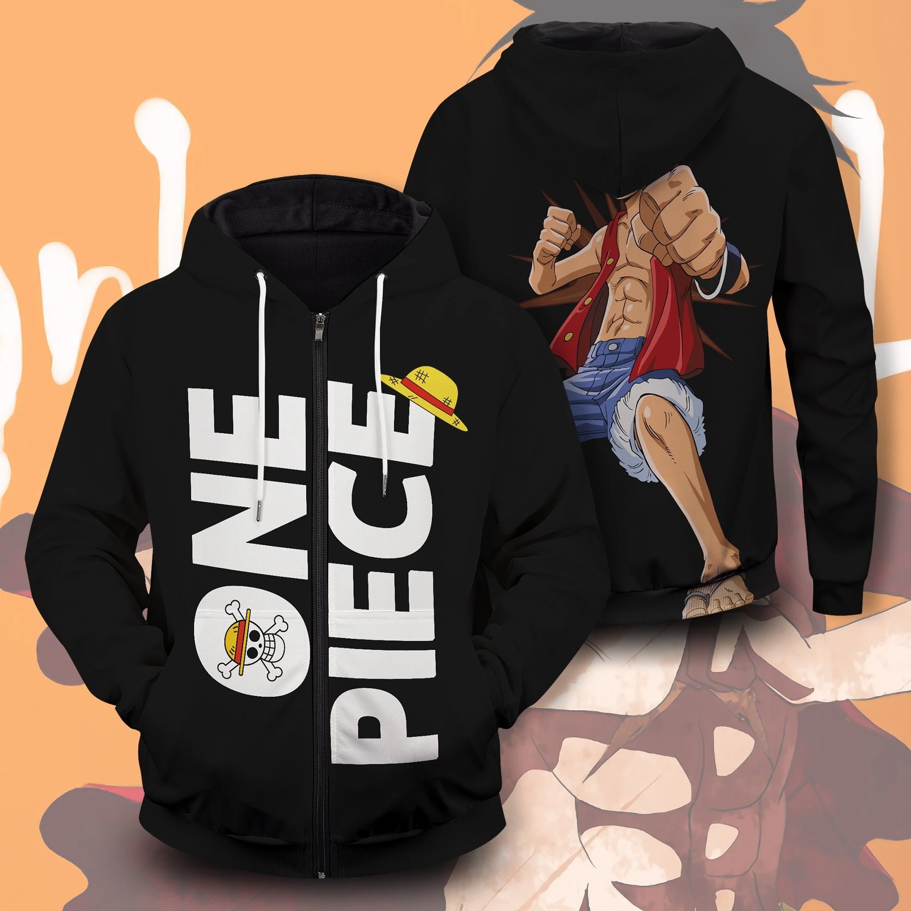 Anime One Piece Monkey D Luffy Cosplay Cardigan Jacket Long Sleeve Hoodie Women Tops Fashion Couple Coat Sportswear Halloween Costume Shopee Philippines