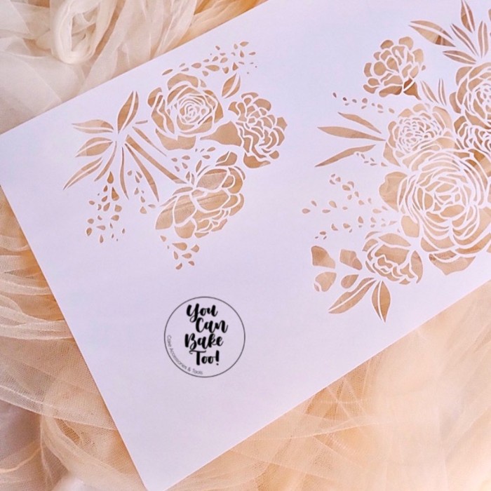 Easy Rosy Posy Stencil | Shopee Philippines