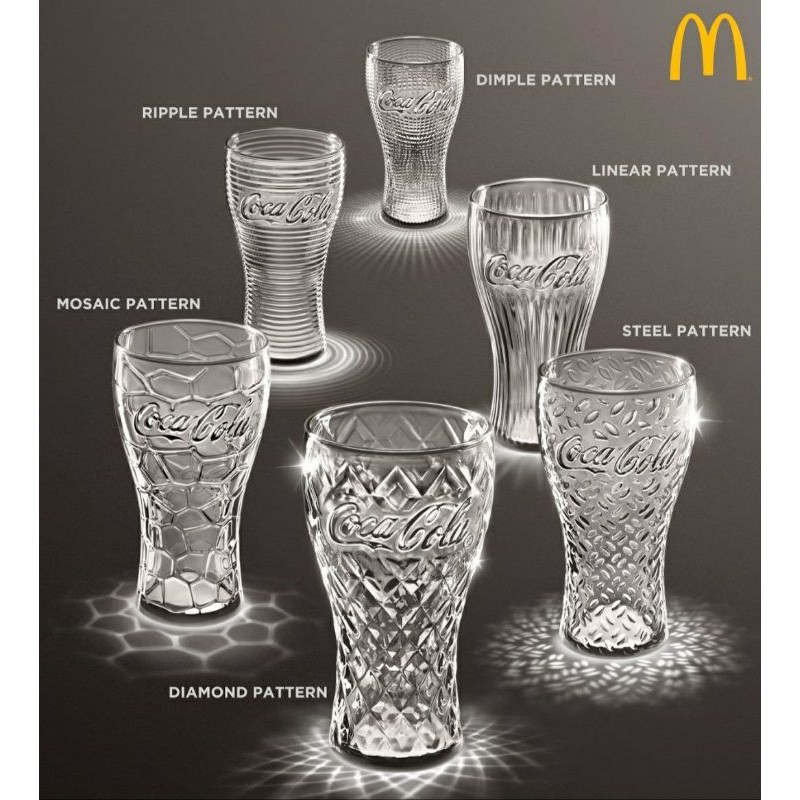 mcdonalds coca cola glass size