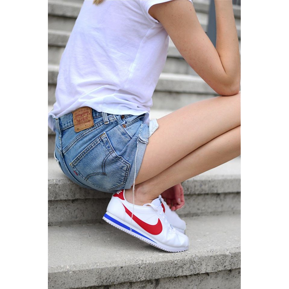 blue nike cortez womens