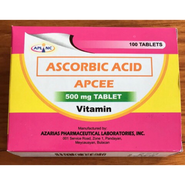 Vitamin C APCEE Ascorbic Acid (500mg) | Shopee Philippines