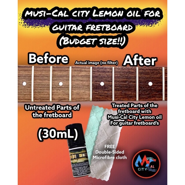 Lemon oil or guitar fretboard guitar maintenance (30mL) guitar cleaning