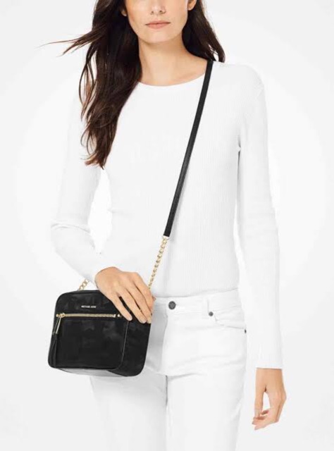 michael kors polly nylon crossbody