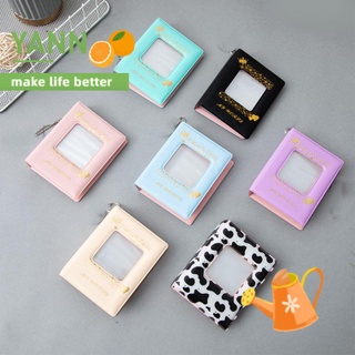 Square Photocard Holder 3 inch Storage Book Photo Album Hollow Out Kpop Card Collect 32 Pockets